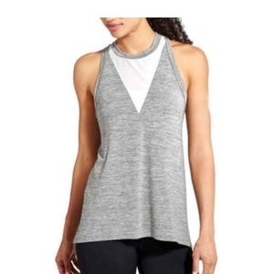 ATHLETA Gray Racerback Workout Tank, XXS